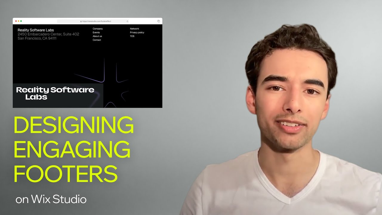 Don't ignore your footer. Build this interactive layout instead | Wix Studio