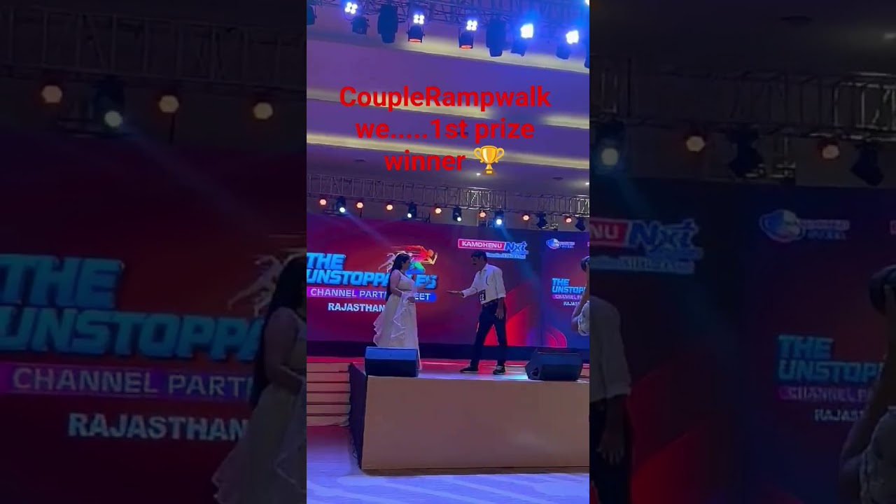 RAMP WALK / couple cat walk  #Shorts ##couplecatwalkcompetion