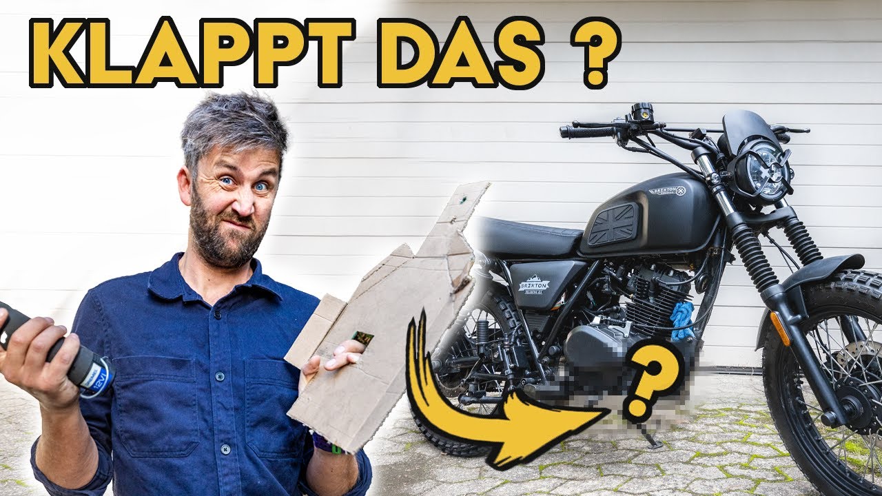 Motorschutzblech für Motorrad selber bauen! (Brixton Felsberg 125)