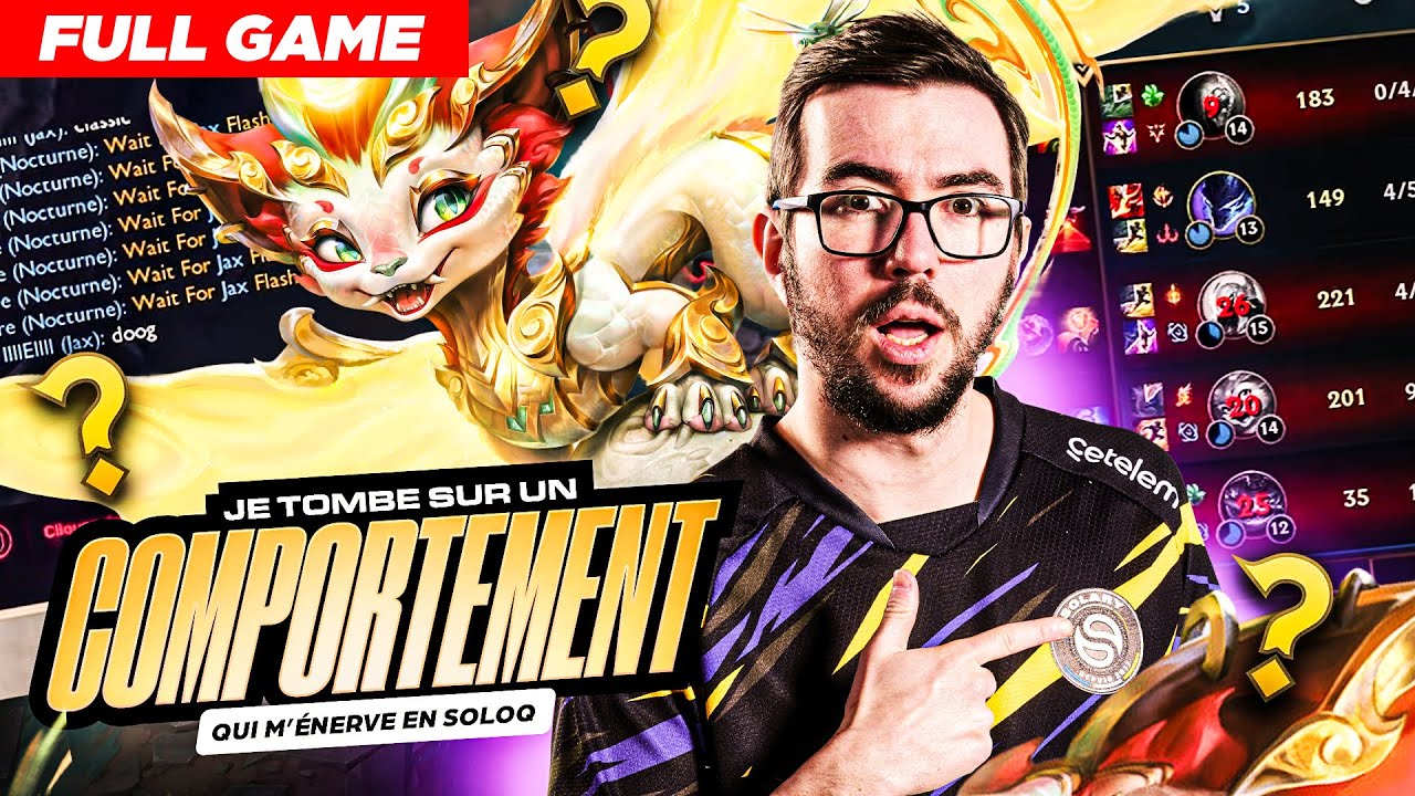 JE TOMBE SUR UN COMPORTEMENT QUI M’ÉNERVE EN SOLOQ
