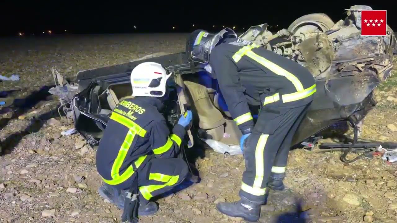 Dos muertos al salirse un coche en la M-119 en Camarma de Esteruelas