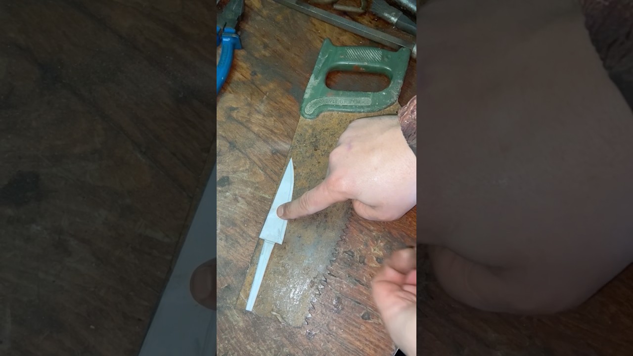 Не викидай стару ножівку! Ось ЧОМУ 😱 #diyknife #ручнаробота #woodscraft #handmade #bushcraft