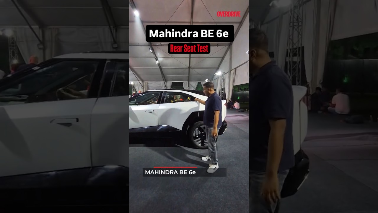 Mahindra BE 6e Rear Seat Test #overdrive #mahindra #be6e