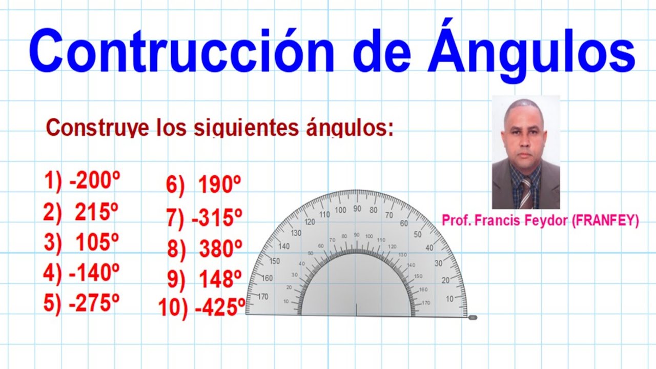 📏📐COMO CONSTRUIR ÁNGULOS DE -200º 215º -140º - 275º -315º  Y OTROS PASO A PASO
