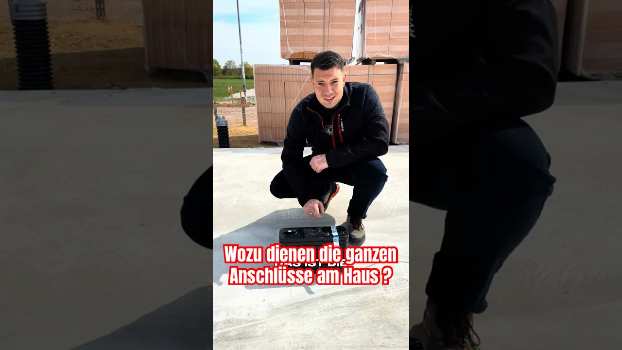 Wozu dienen die ganzen Anschlüsse am Haus? Marco von Bau Elze klärt auf!