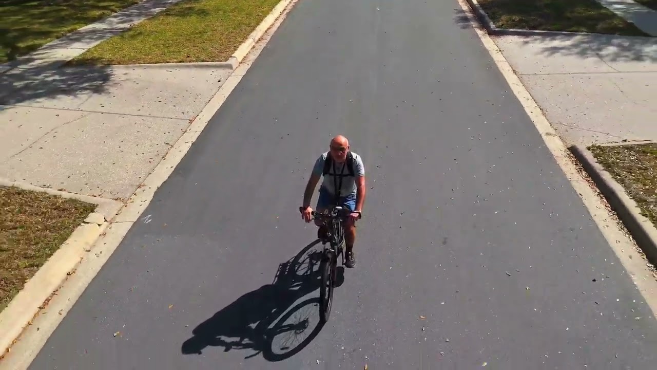 Otra vez al ruedo! DJI Mini4pro Seguimiento en bicicleta, batería baja y RTH!
