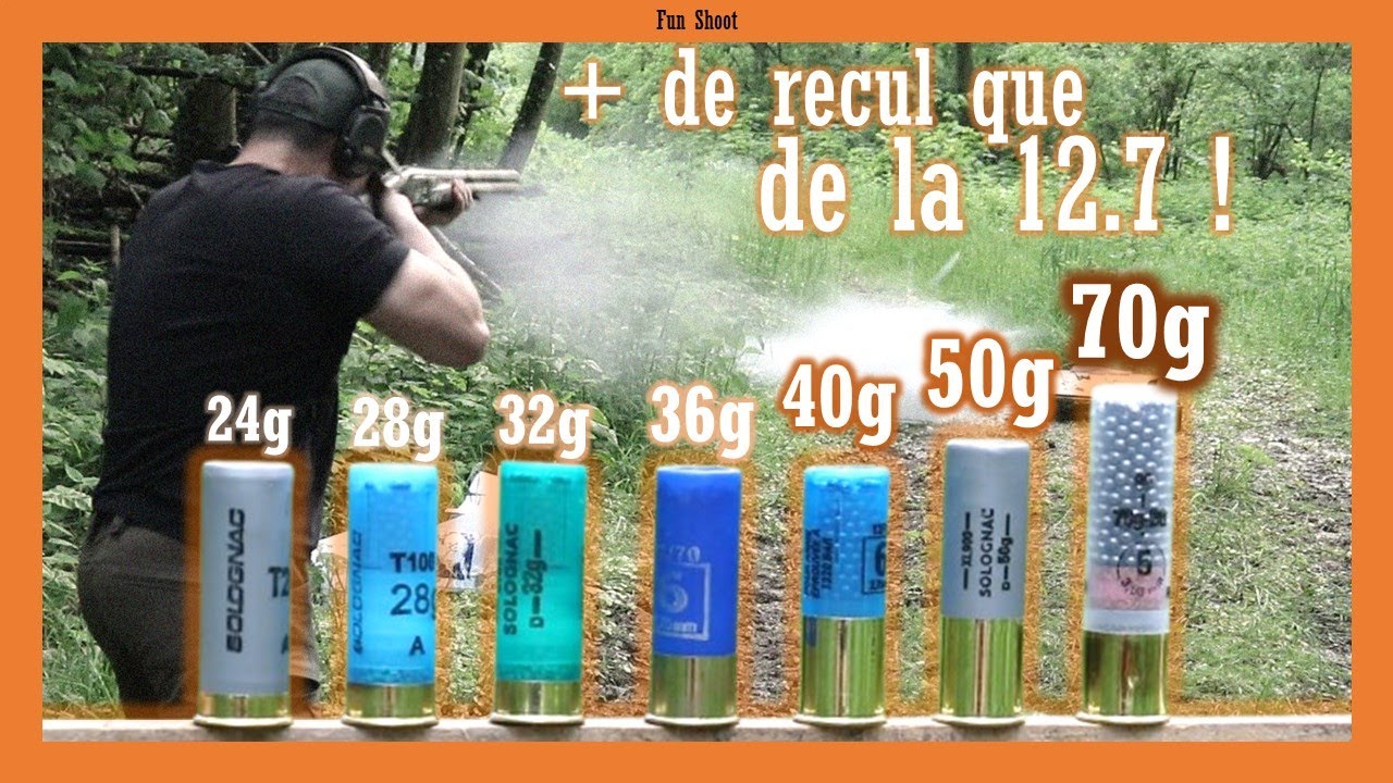CALIBRE 12: de 24 &agrave; 70g!