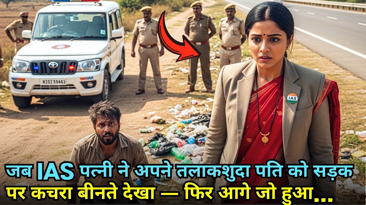 जब IAS पत्नी ने अपने तलाकशुदा पति को सड़क पर कचरा बीनते देखा — फिर आगे जो हुआ...