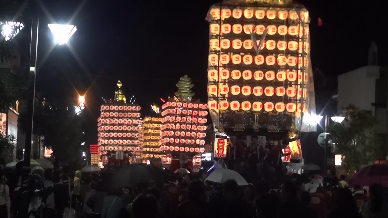 新湊曳山2018②江柱通り他