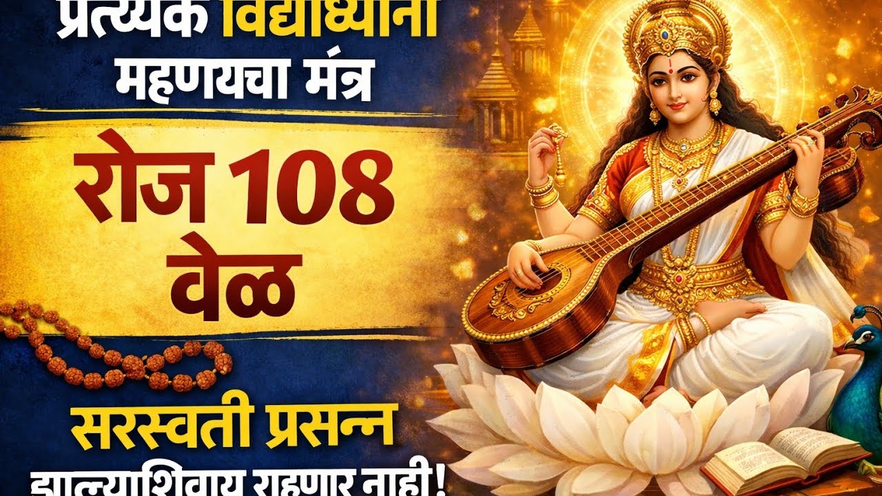 Powerful saraswati mantra, 108 tims(| @devotees corner) #vasantpanchami #saraswatipuja 