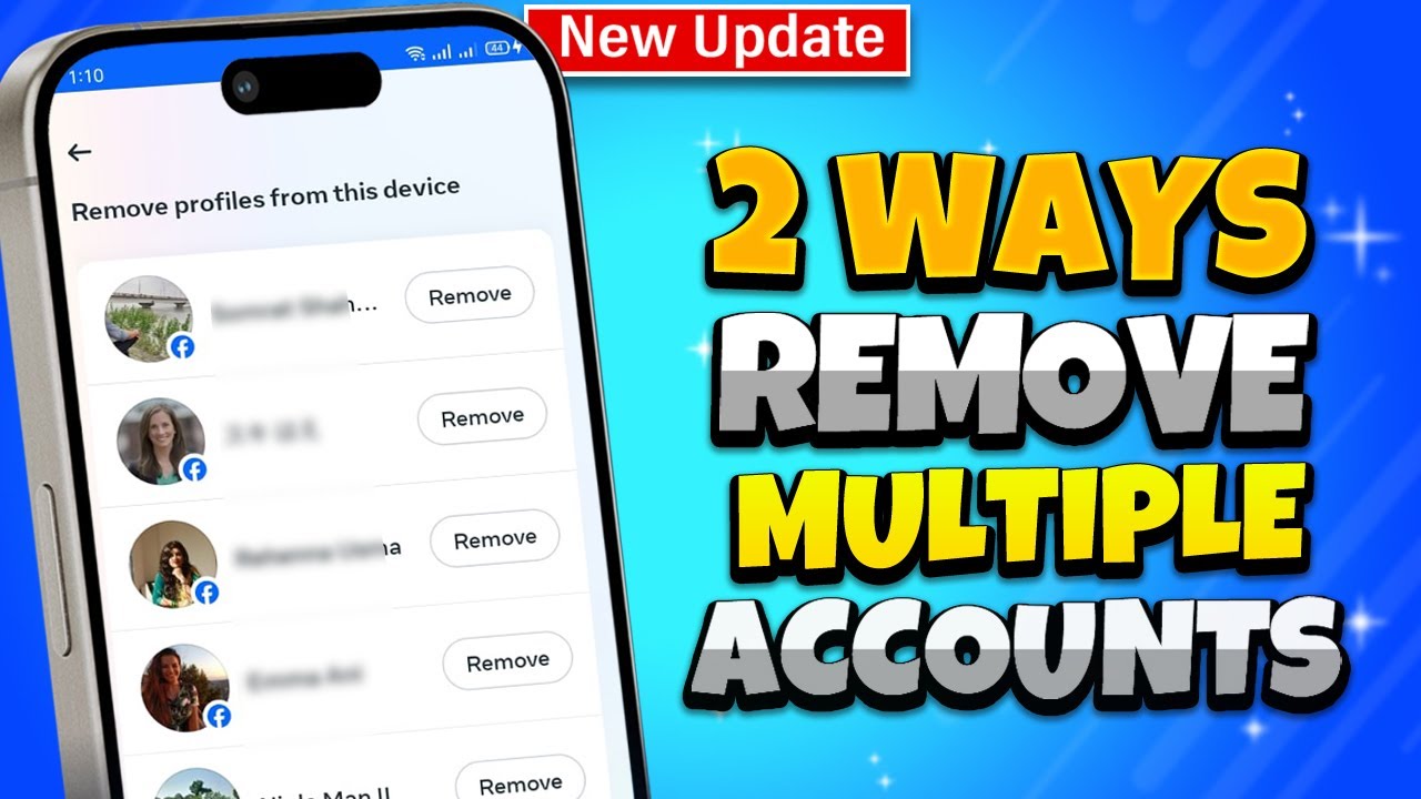 2 ways Remove Multiple Accounts on Facebook [ New Update ]