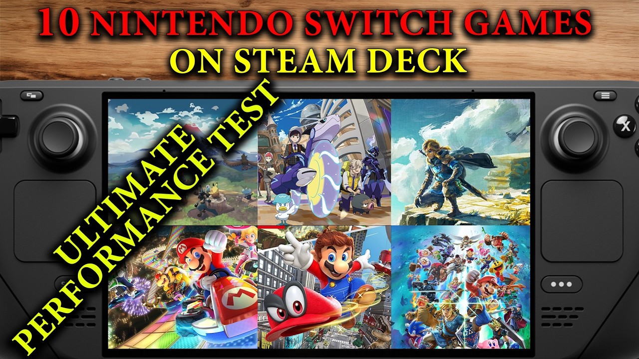 10 Nintendo Switch Games Tested on Steam Deck | Ultimate Performance Test | Benchmark | Yuzu