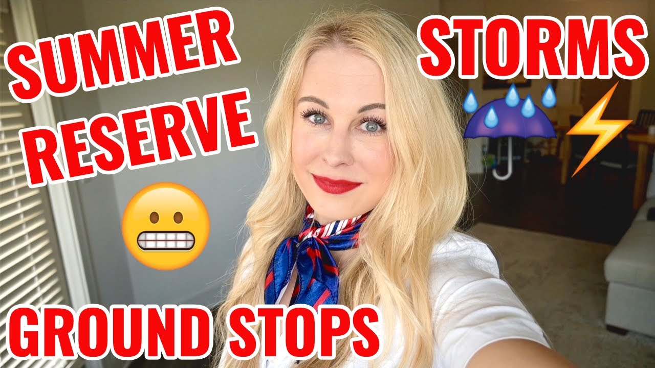 The REAL Life Of A Flight Attendant | Ground Stops, Storms & SUMMER Reserve!