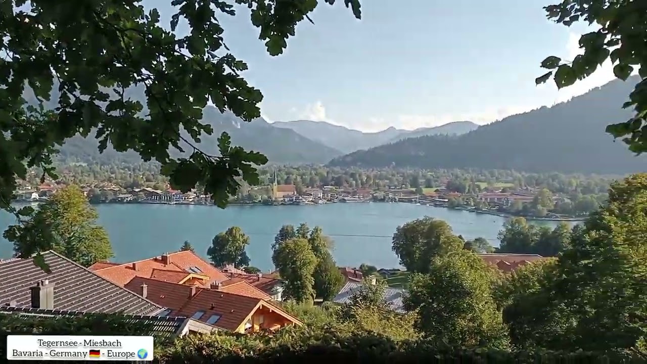 Tegernsee is a town in the Miesbach district of Bavaria, Germany, Europe #seaside #part2 #nature #4k
