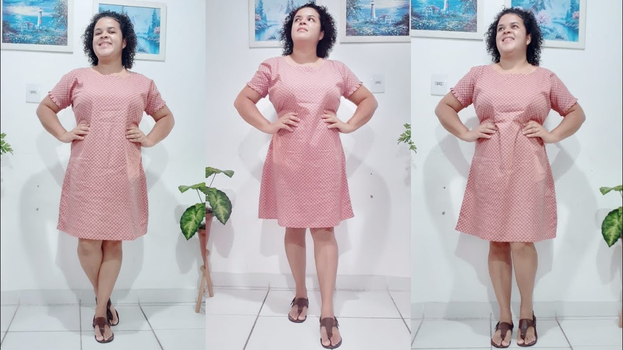 APRENDA CORTAR VESTIDO FRENTE E COSTA| COSTURA E ARTE