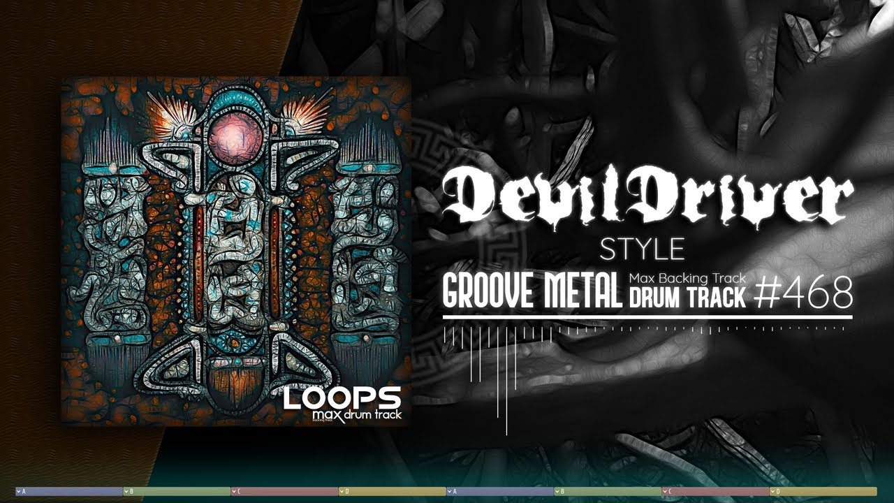 Groove Metal Drum Track / DevilDriver Style / 105 bpm