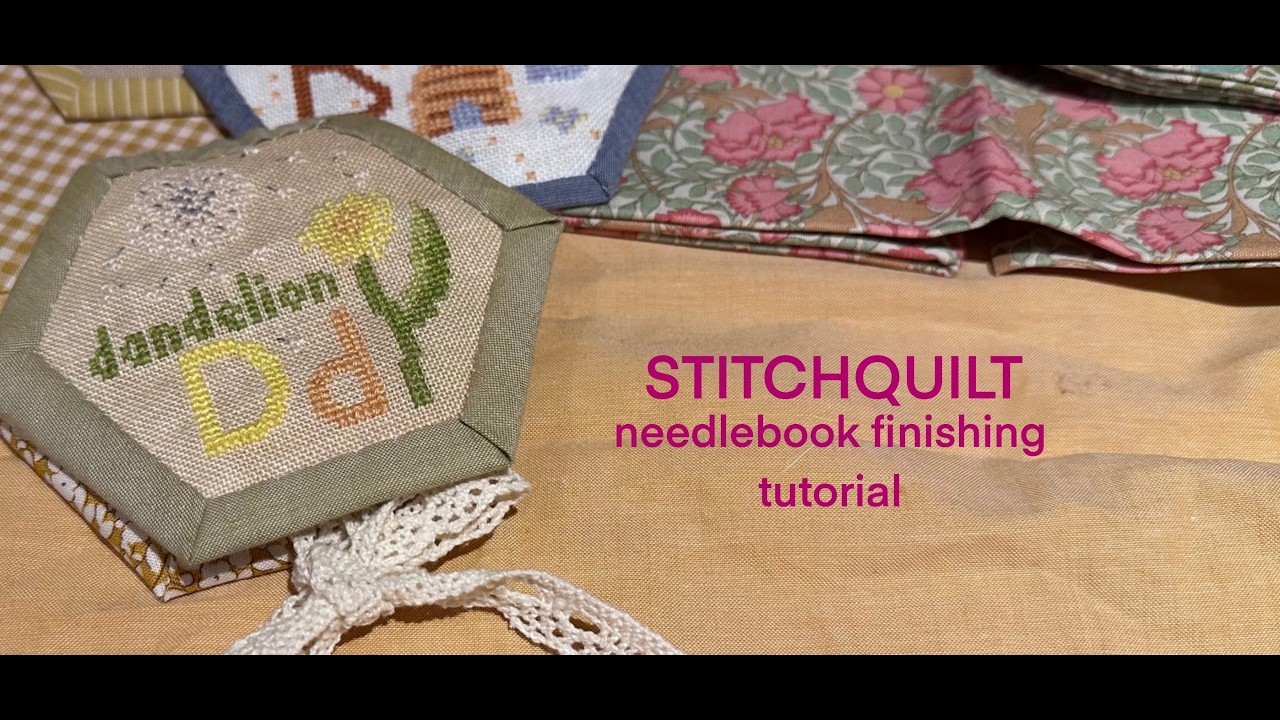 Stitchquilt needlebook finishing tutorial