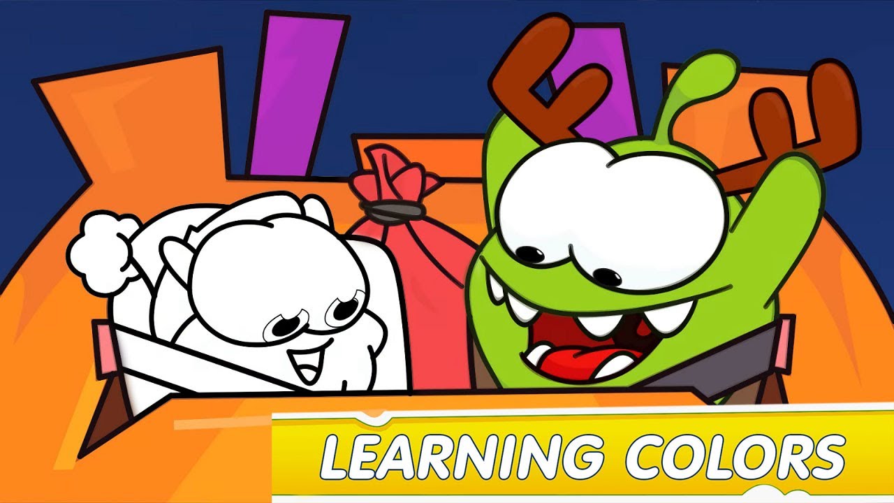 Colouring Book - Learning colours with Om Nom:  Saved Christmas