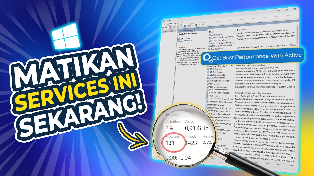 MATIKAN SERVICES WINDOWS 11 INI SEKARANG BIAR MAKING KENCANG! 🔥