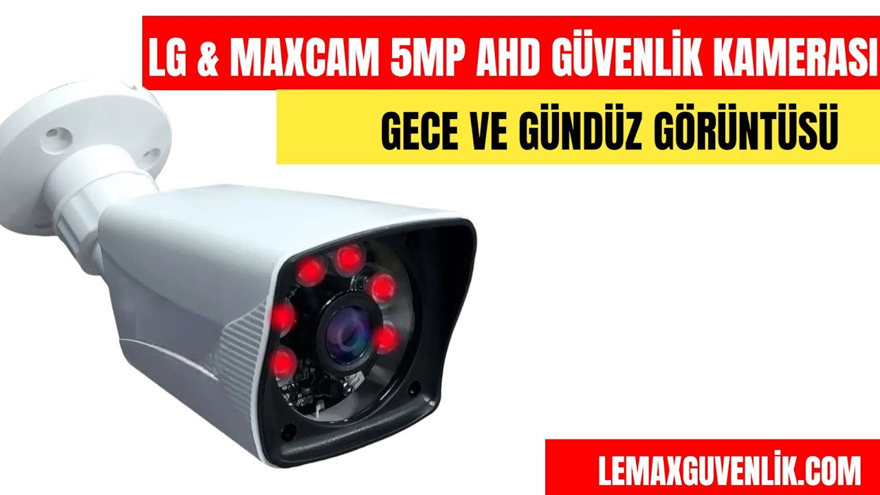 MAXCAM 5 MP SONY LENS G&Uuml;VENLİK KAMERASI GECE VE G&Uuml;ND&Uuml;Z G&Ouml;R&Uuml;NT&Uuml;S&Uuml;