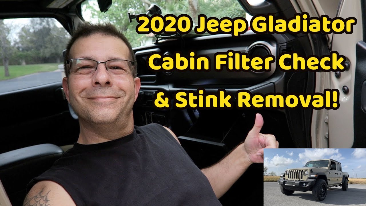 2020 Jeep Gladiator Cabin Filter Check & Stink Removal