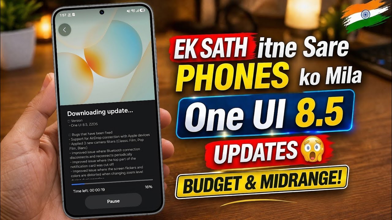 One UI 8.5 UPDATE 😳 EkSaath Samsung Phones Ko Mila | A, M, F, S Series