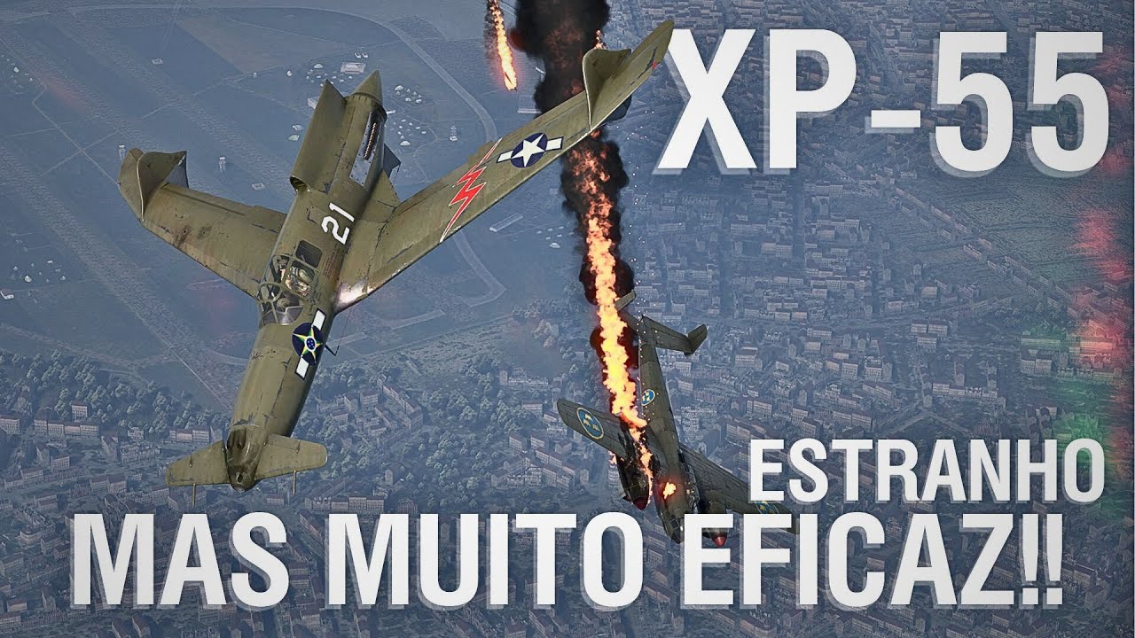 O protótipo XP-55 é um avião SUPER SINISTRO