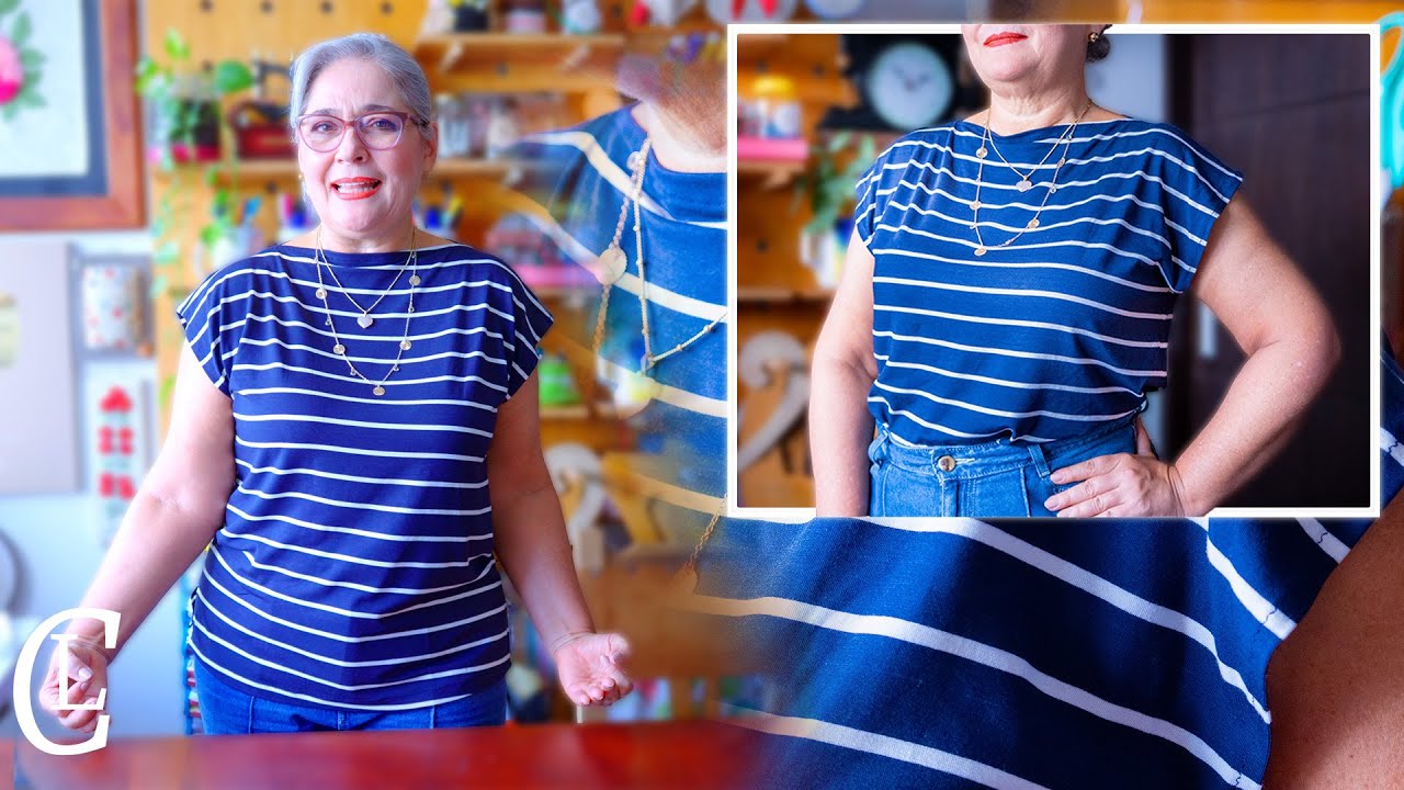 BLUSA FÁCIL de hacer perfecta para principiantes .Tutorial de costura Con Luzkita,paso a paso
