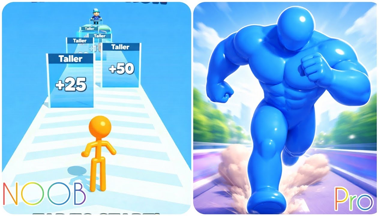 Noob Vs Pro Tall Man Run Vs Tall Man 🕵‍♀️🔮👤🧟‍♂️ Max All Levels Android iOS Gameplay
