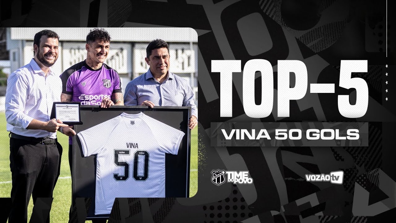 Top-5 | Vina escolhe os gols mais especiais com a camisa do Vozão 