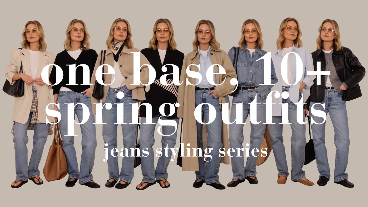 One Base, 10+ Spring Outfits | Jeans Spring Styling