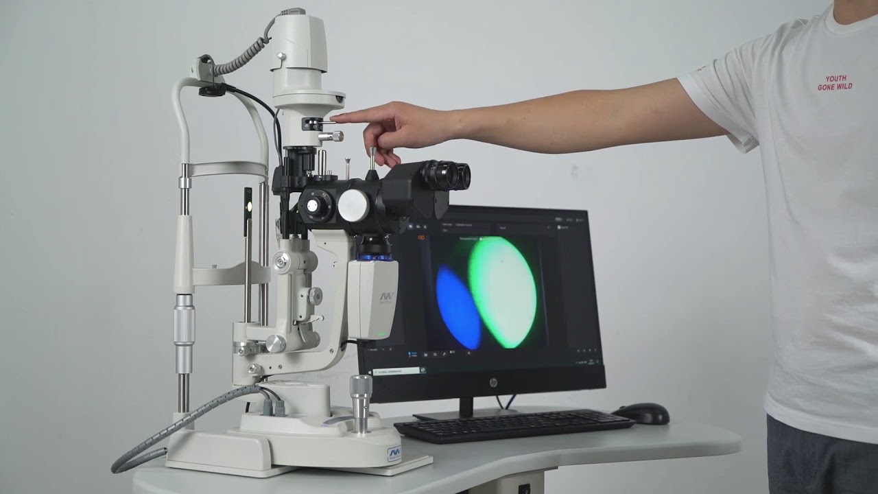 Montaje e instalación Lámpara de hendidura S390L WDR con modulo de ojo seco