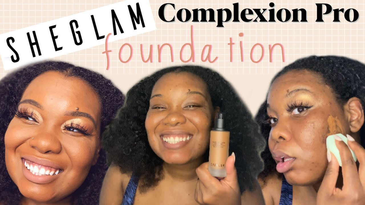 SHEGLAM Complexion Pro Foundation Try On || Unboxing @SHEINOFFICIAL‘s new makeup💋