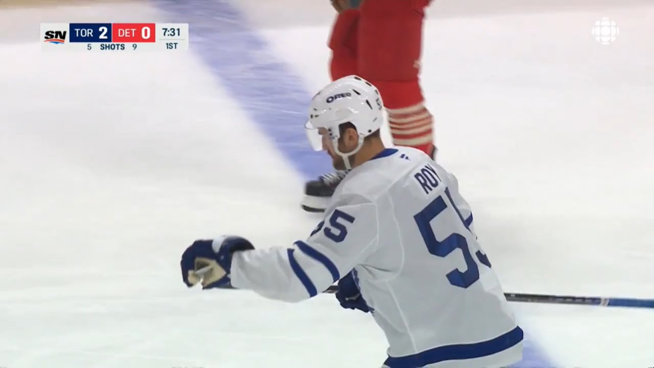 Nicolas Roy ouvre son compteur avec les Leafs