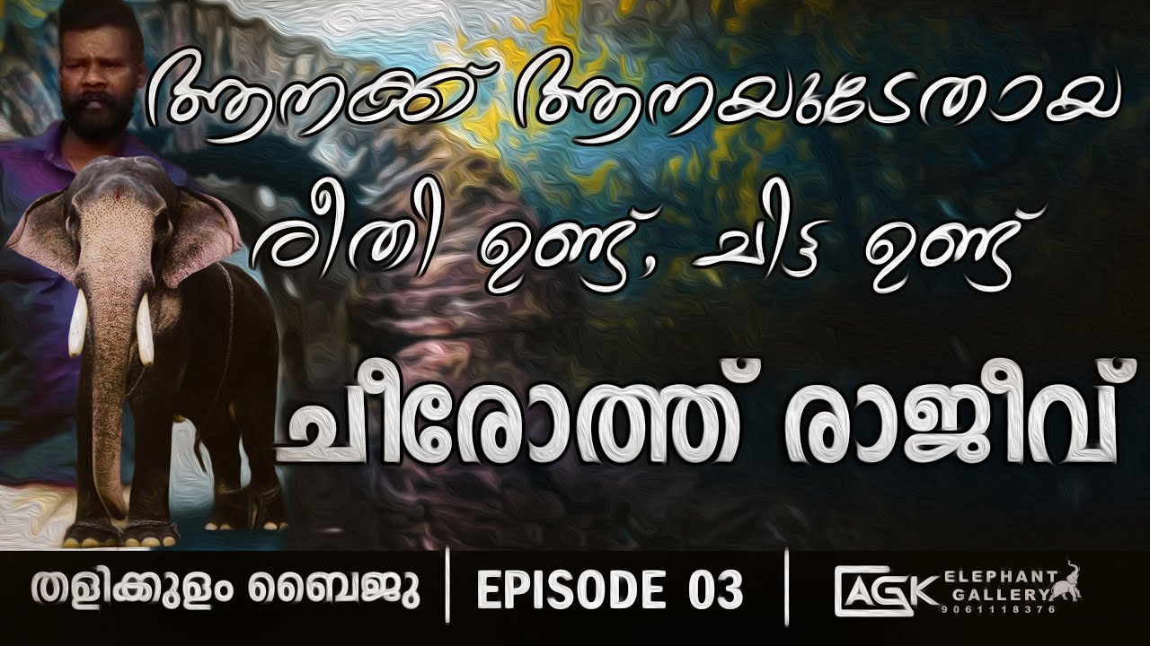 ആനക്കാരനെ ആന അംഗീകരിക്കണമെങ്കിൽ ? ചീരോത്ത് രാജീവ്  | തളിക്കുളം ബൈജു | EPISODE 03
