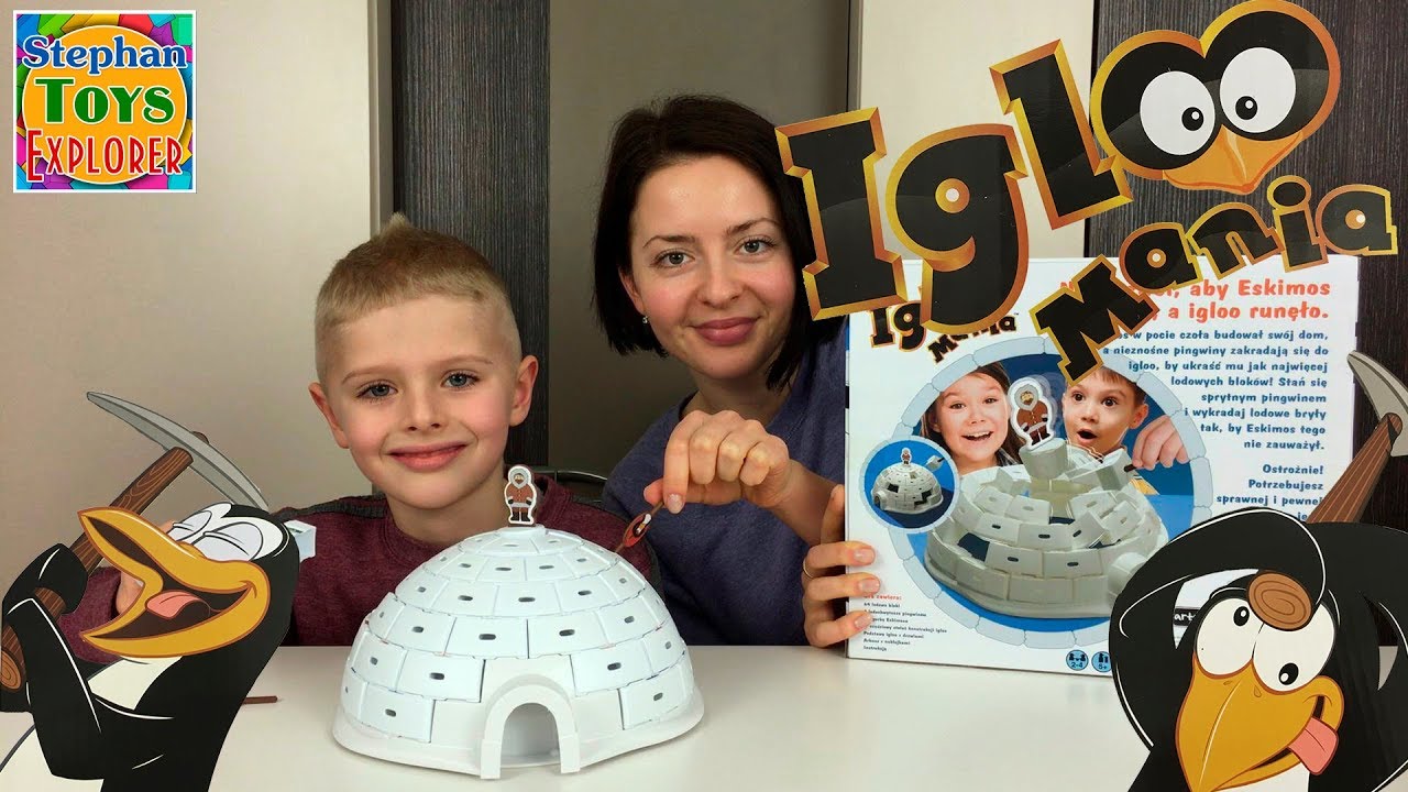 Игра: (Веселые Пингвины)! Разбираем Дом Эскимоса. // Board Game Igloo Mania Play And Review