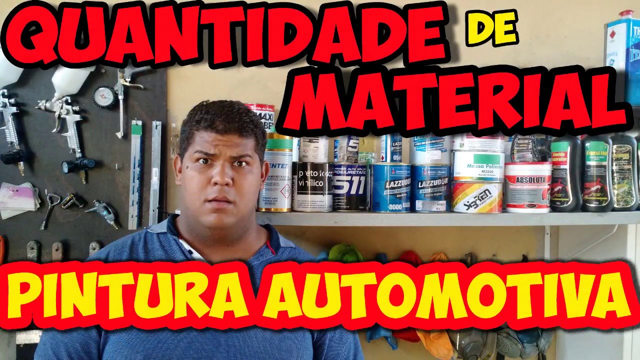 MATERIAL para  PINTURA AUTOMOTIVA - Quantidade para um CARRO!