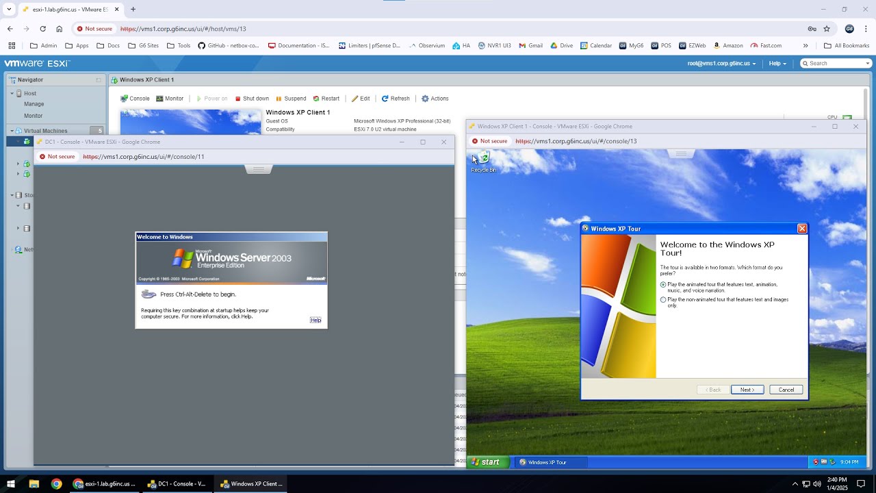Windows XP Lab - Setting Up a Windows XP and Windows Server 2003
