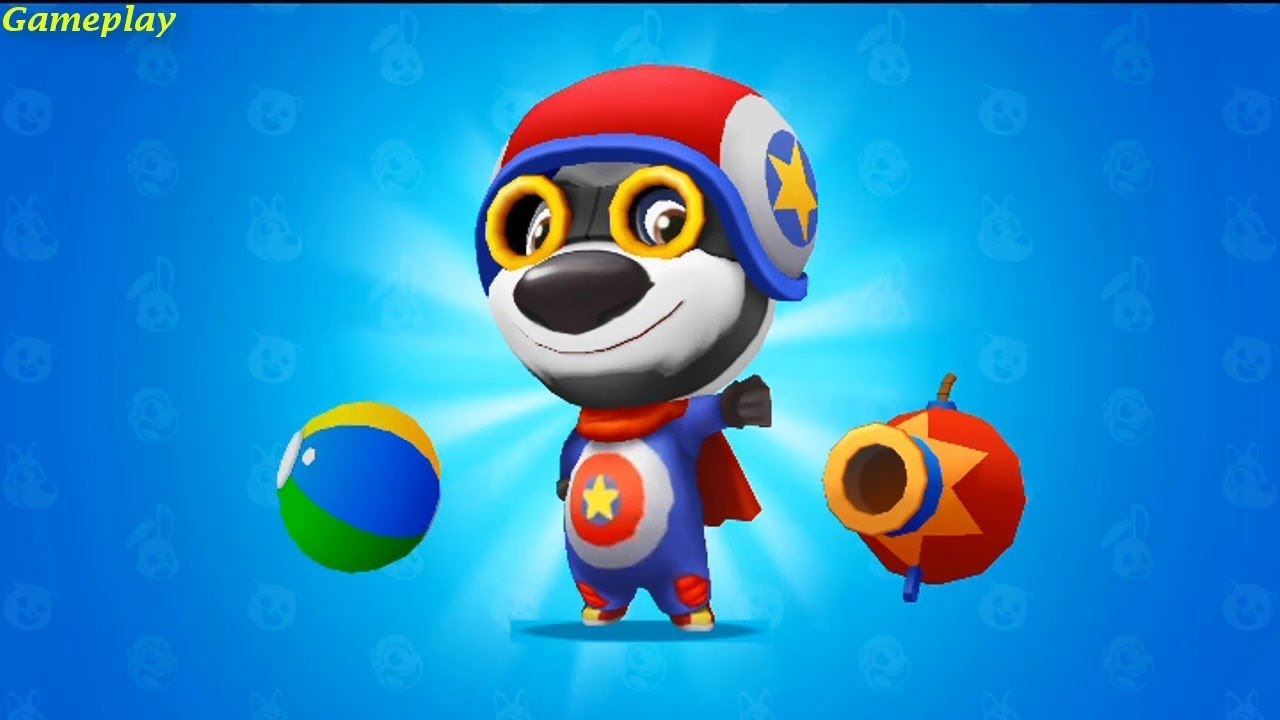 TALKING TOM SPLASH FORCE- New Character DANGER HANK VS THE RACOONS  Gameplay #6