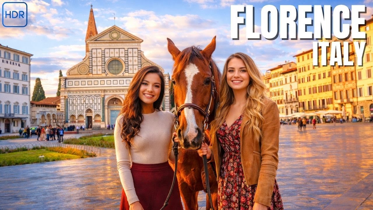 Florence, Italy Walking Tour 🇮🇹 | Streets of Art & History ▶74 min [4K HDR]