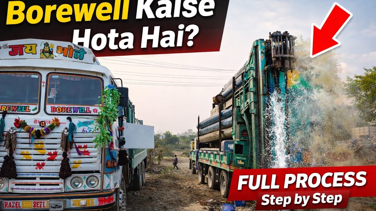 👉 Borewell Drilling Process Step by Step | Casing Pipe Kaise Daalte Hain (Full Video) daily vlog 17 
