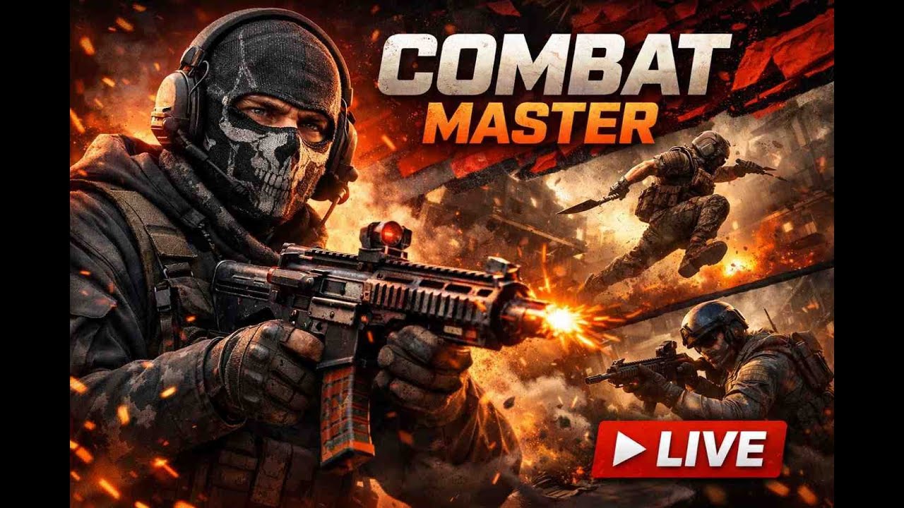 COMBAT MASTER LIVE 🔥 Intense Gunfights | Rank Push | No Mercy