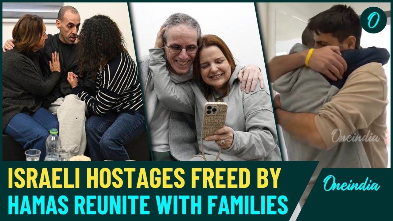 VIDEO| Hamas-Released Hostages’ Emotional Reunion With Families| Israeli Hostages Return Home