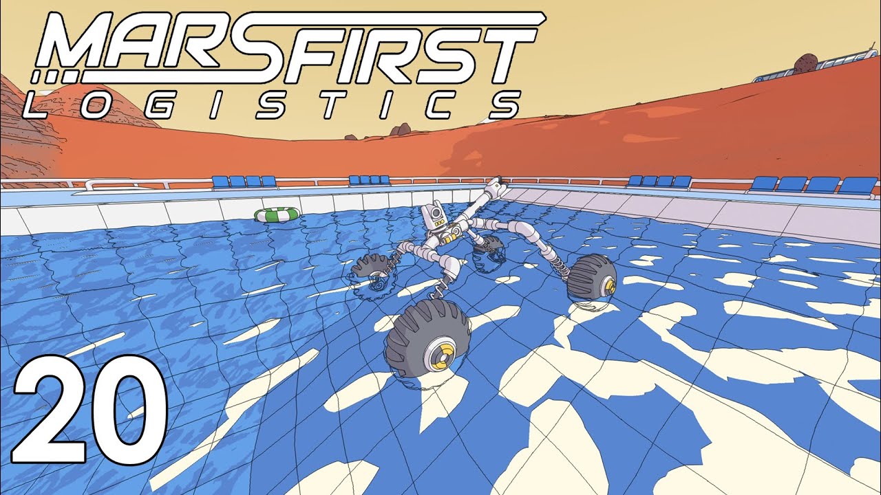 Just fighting an ice cube and taking a bath in Mars First Logistics Ep20