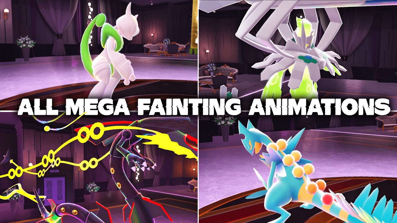 All Shiny Mega Fainting Animations - Pokémon Legends Z-A