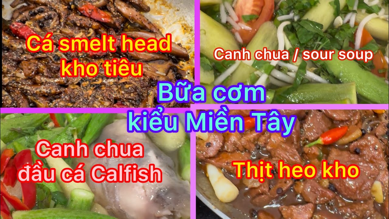 Bữa cơm kiểu Miền Tây khi sống xa quê hương #monngon #cooking #cakho #vietnamesefood  #youtube 
