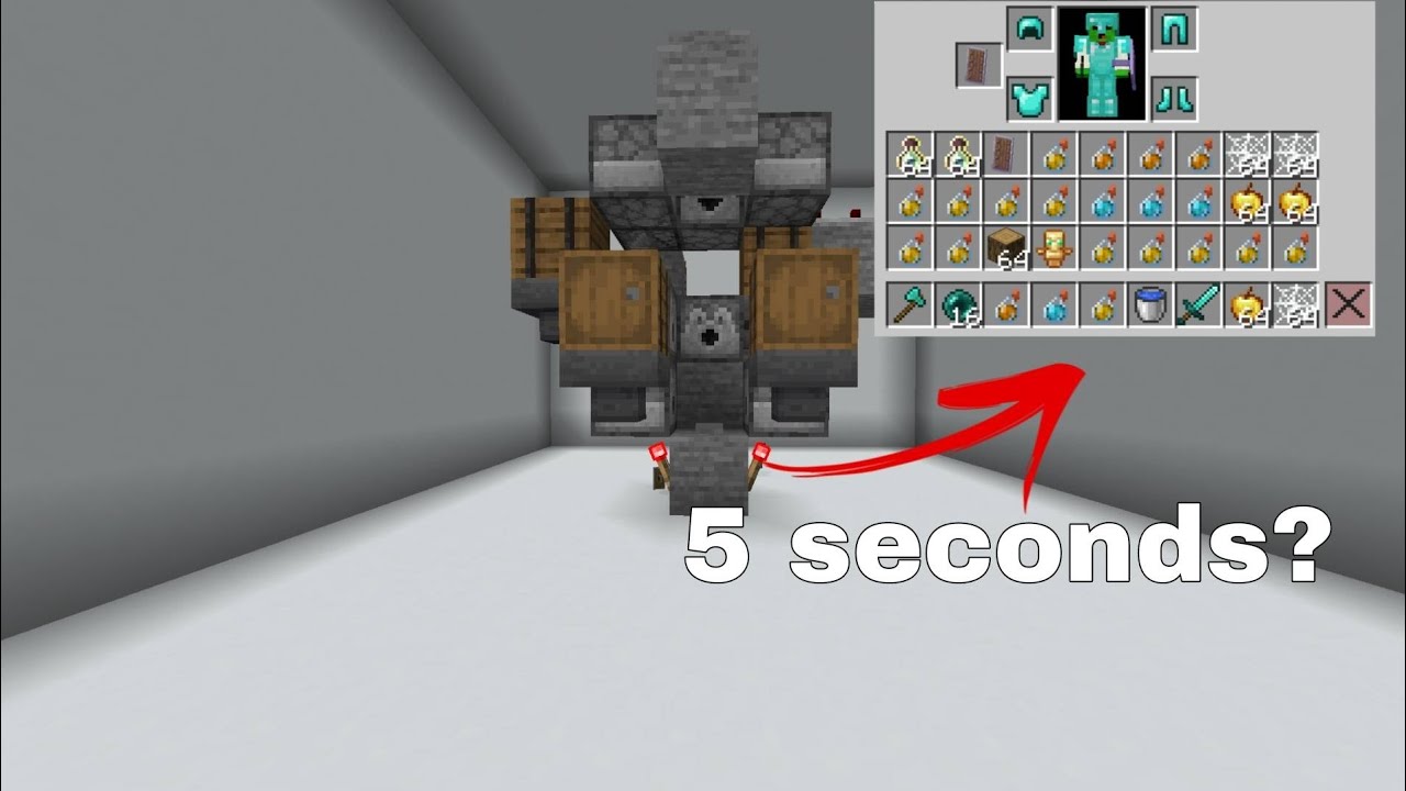The smallest automatic regear station in minecraft *ONLY 43 BLOCKS*
