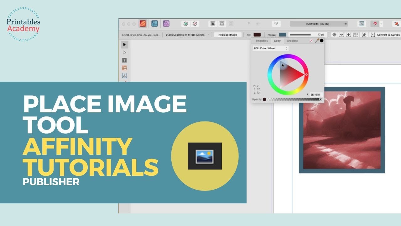 Affinity V2 Tutorials: Place Image Tool
