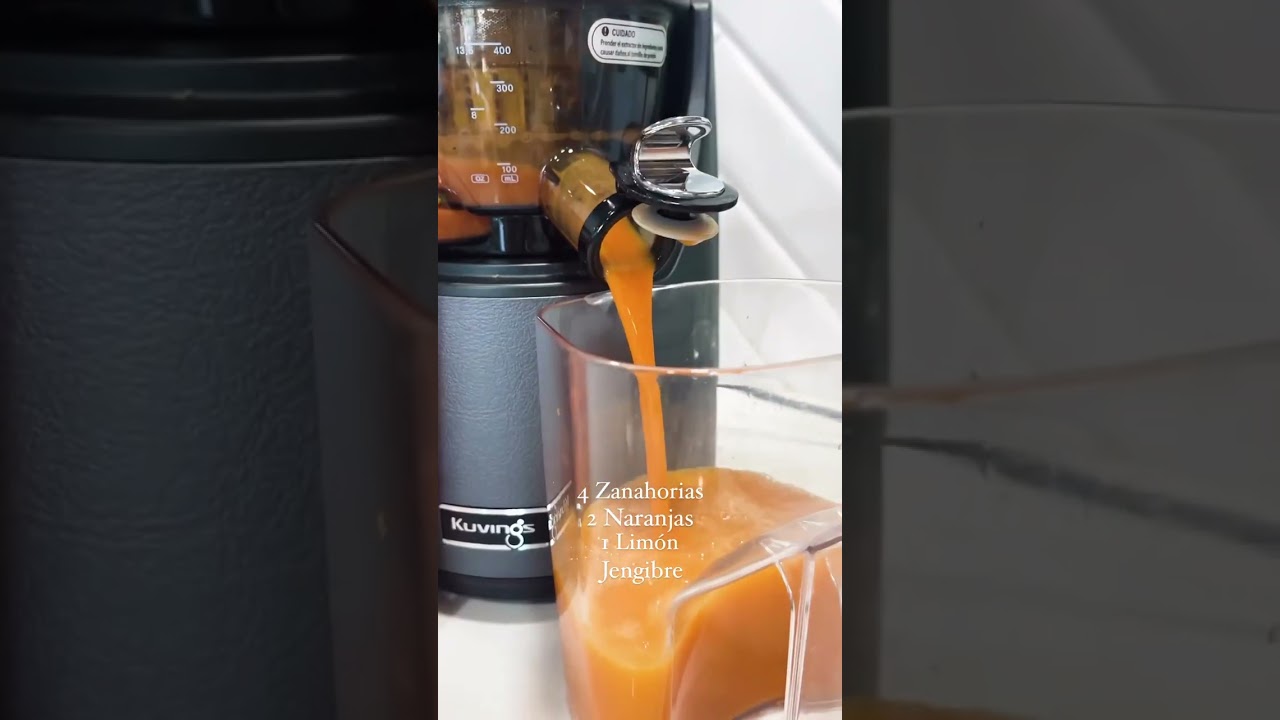 Jugo Zanahoria Naranja Jengibre - Kuvings Prensado en Fr&iacute;o