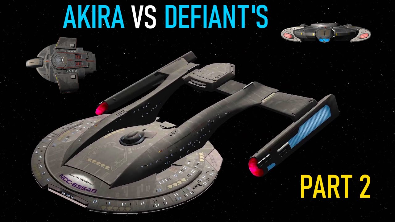 Akira Class VS 2 USS Defiant's PART 2 - Star Trek Starship Battles